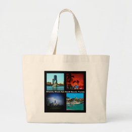 Bolsa Tote Grande Orlando, Miami, South Beach Collage