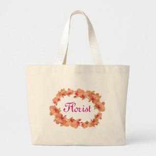 Bolsa Tote Grande Orquídeas lindas