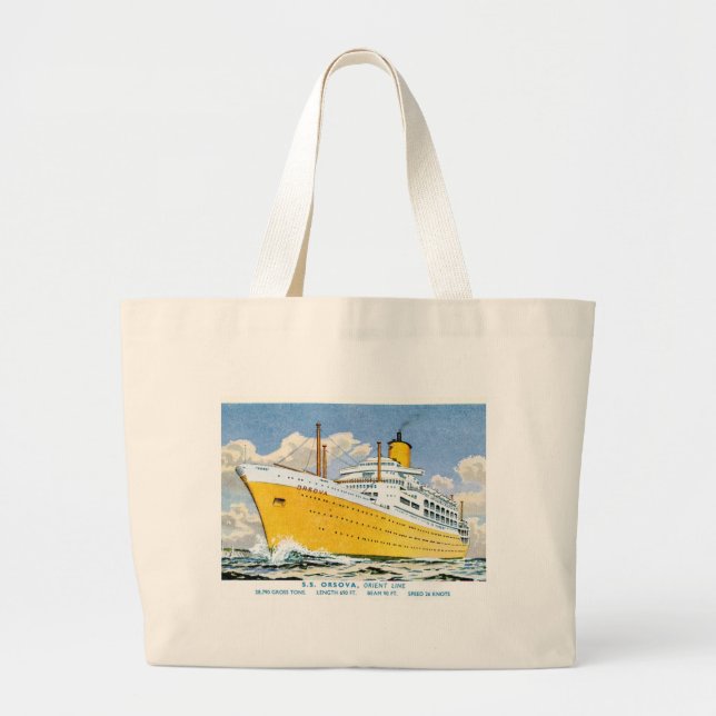 Bolsa Tote Grande Orsova da Linha Orient (Frente)