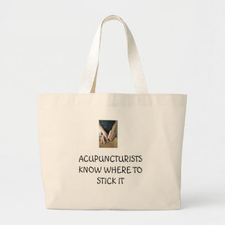 Bolsa Tote Grande Os Acupuncturists sabem onde colá-lo
