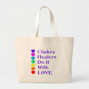 Bolsa Tote Grande Os curandeiros de Chakra fazem-no com amor