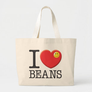 Bolsa Tote Grande Os feijões, comem
