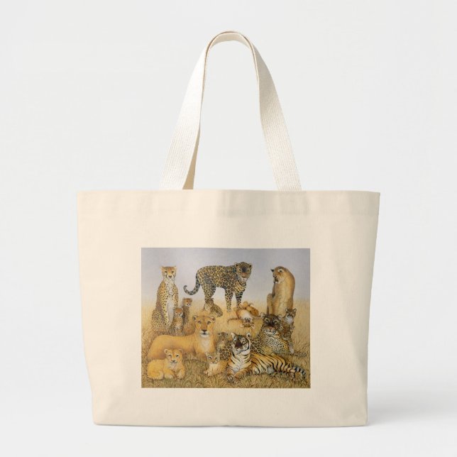 Bolsa Tote Grande Os gatos grandes (Frente)