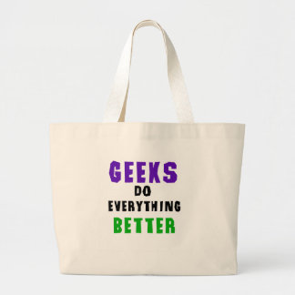 Bolsa Tote Grande Os geeks fazem tudo melhor