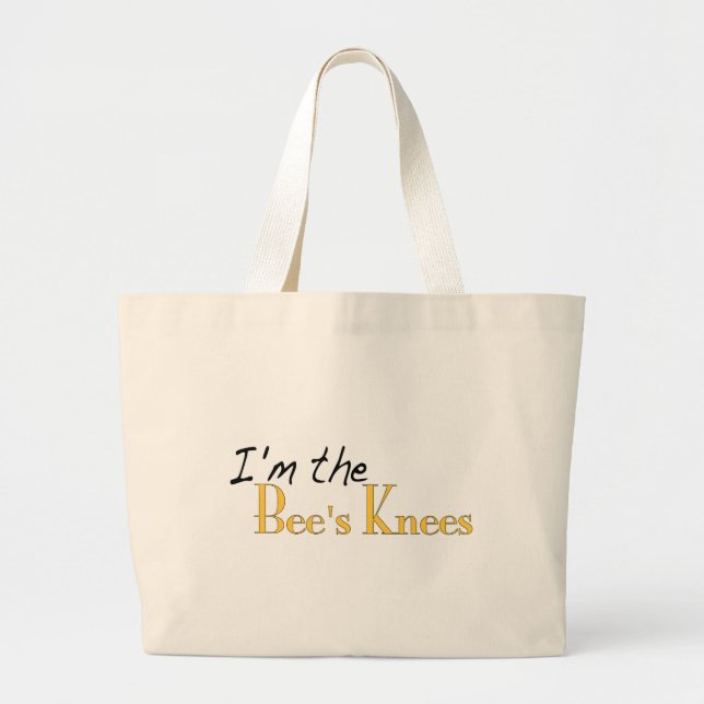 Bolsa Tote Grande Os joelhos das abelhas (Frente)