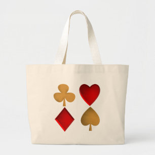 Bolsa Tote Grande Os quatro naipes