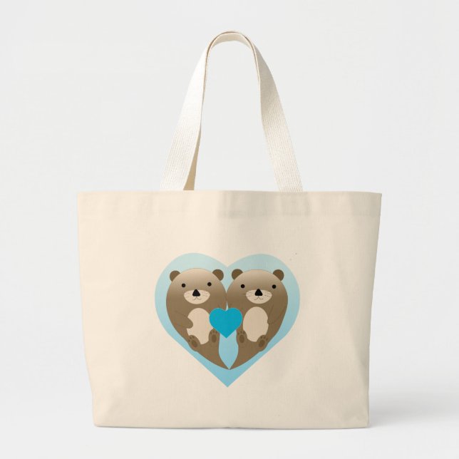 Bolsa Tote Grande Otter Love (Frente)