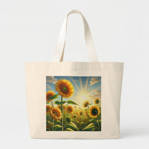 Bolsa Tote Grande Ouro Abraça Girassol