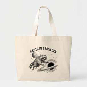 Bolsa Tote Grande Outro Lixo Espacial Buraco Negro de Guaxinim Feral
