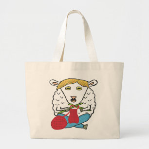 Bolsa Tote Grande Ovelha Engraçada