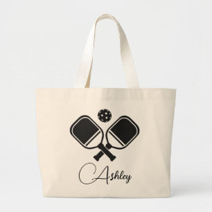 Bolsa Tote Grande Paddles de Striping de Nome Personalizado do Pickl