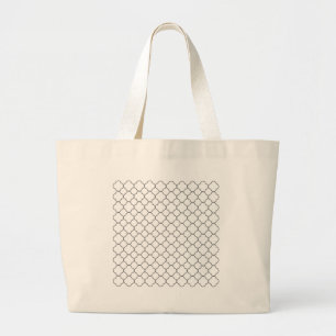 Bolsa Tote Grande Padrão clássico de quatrefoil