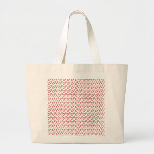 Bolsa Tote Grande Padrão de coração de amor