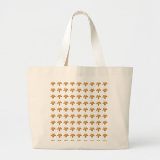Bolsa Tote Grande Padrão de Folhas de Outono Aconchegante Estética