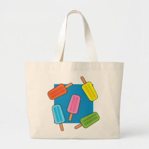 Bolsa Tote Grande Padrão de picles coloridos