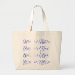 Bolsa Tote Grande Padrão de Triângulo Colorido Único & Citações