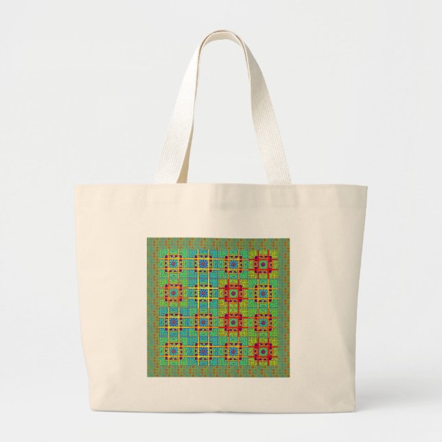 Bolsa Tote Grande Padrão étnico maia tribal.jpg (Frente)