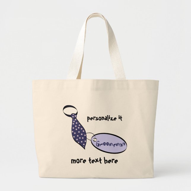 Bolsa Tote Grande Padrinho de casamento (Frente)