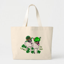 Bolsa Tote Grande Padrões de Rua de Toy Fox Terrier