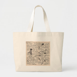 Bolsa Tote Grande Página de Catálogo de Sapatos Femininos Antigos Im
