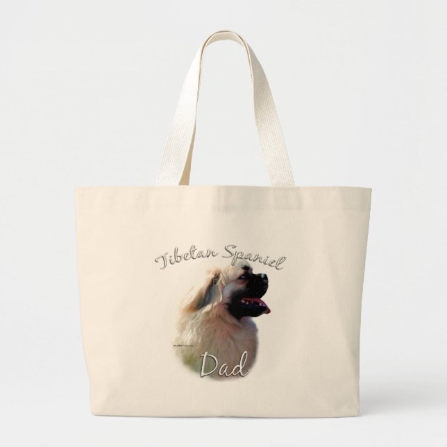 Bolsa Tote Grande Pai 2 de espanhol tibetano (Frente)