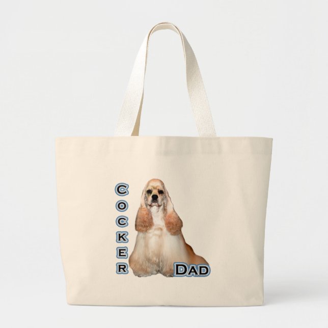 Bolsa Tote Grande Pai 4 do Cocker(buff) (Frente)