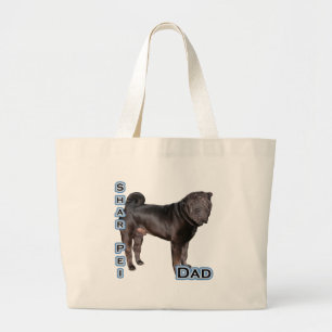 Bolsa Tote Grande Pai 4 do Shar Pei chinês