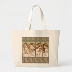 Bolsa Tote Grande Painel Art Nouveau Quatro Estações de Alphonse Muc