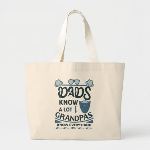 Bolsa Tote Grande Pais Sabem Muito, Avós Sabem Tudo