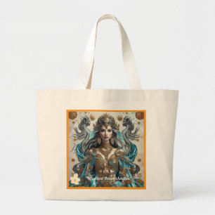 Bolsa Tote Grande "Paisagens Oceânicas Sonhadas"