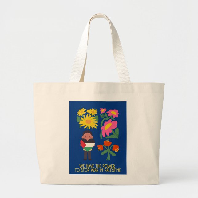 Bolsa Tote Grande paix pour la Palestine (Frente)