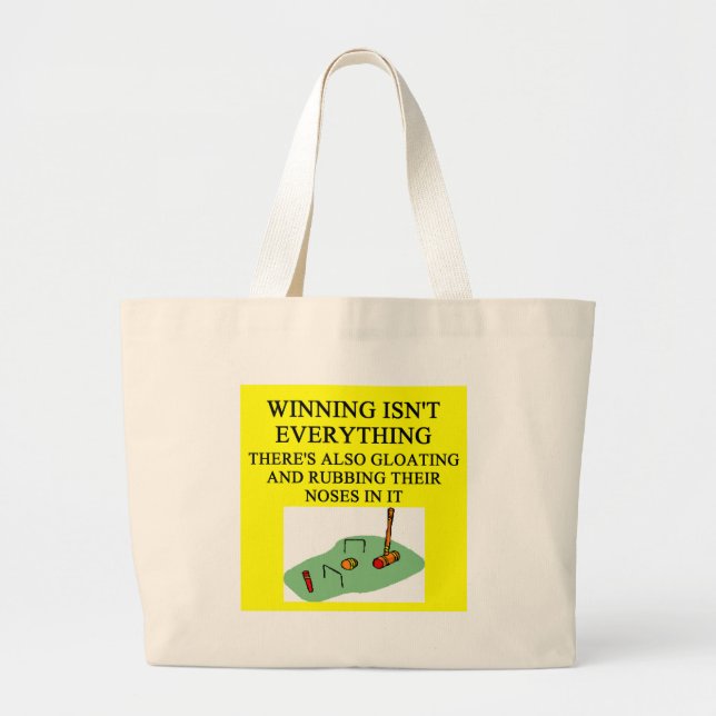 Bolsa Tote Grande palyer do croquet (Frente)