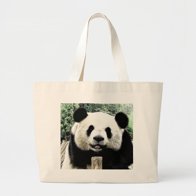 Bolsa Tote Grande Panda (Frente)