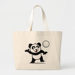 Bolsa Tote Grande Panda do voleibol