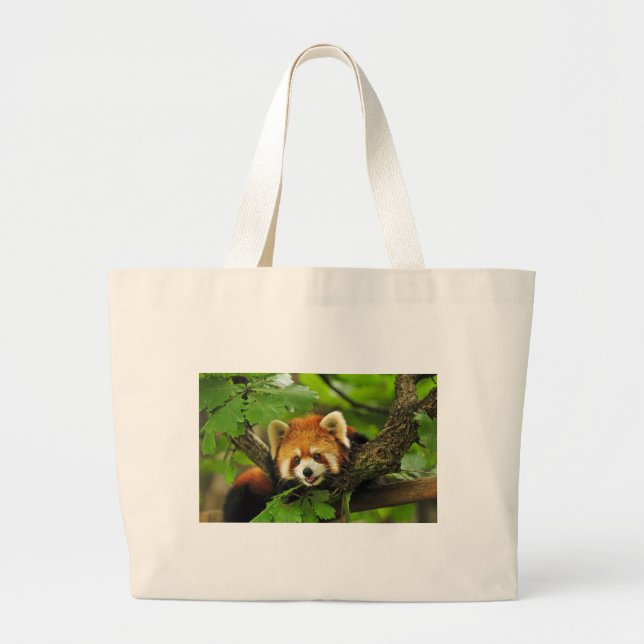 Bolsa Tote Grande Panda vermelha Cub (Frente)