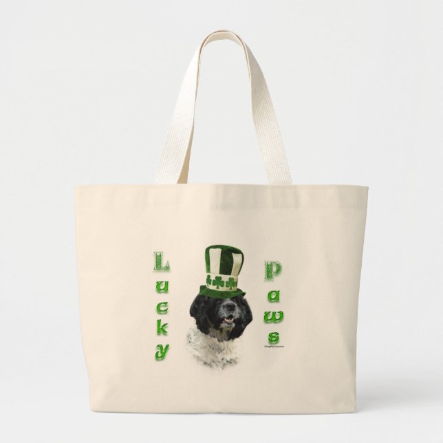 Bolsa Tote Grande Panelas Sortudas do Cocker Spaniel (Frente)