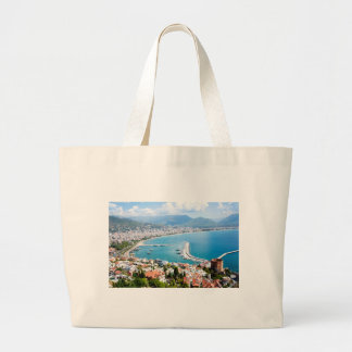 Bolsa Tote Grande Panorama de Alanya em Turkiye