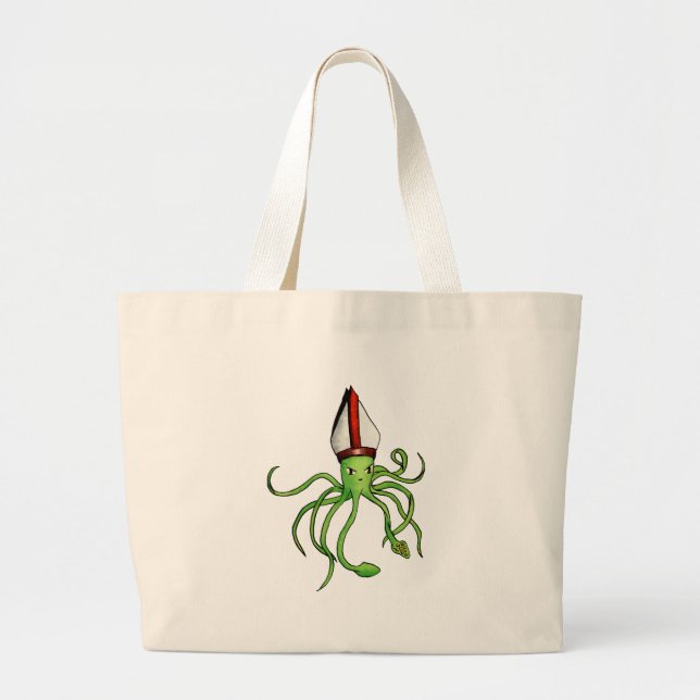 Bolsa Tote Grande Papa do calamar - saco (Frente)