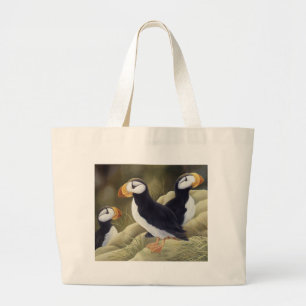 Bolsa Tote Grande Papagaio-do-mar