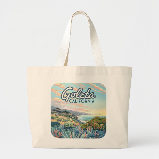 Bolsa Tote Grande Papais noeis Goleta California Barbara Isla Vista  (Frente)