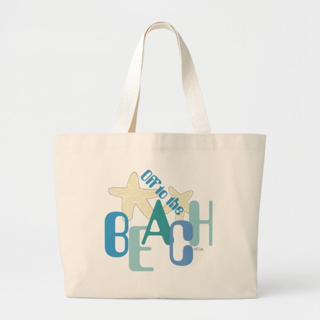 Bolsa Tote Grande Para a praia (Frente)