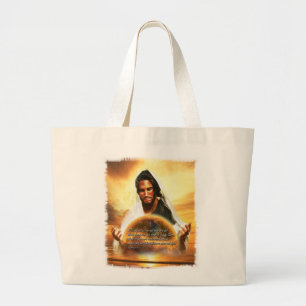 Bolsa Tote Grande Para o deus amado assim o saco do mundo 2
