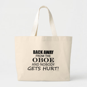 Bolsa Tote Grande Para trás longe do Oboe