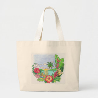 Bolsa Tote Grande Paraíso tropical