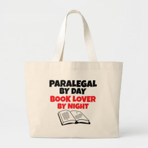 Bolsa Tote Grande Paralegal por Day Book Lover por Night