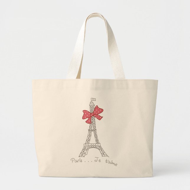 Bolsa Tote Grande Paris... Je t'aime (Frente)