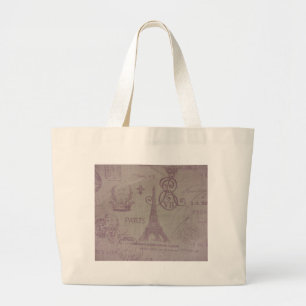 Bolsa Tote Grande Paris — Torre Eiffle