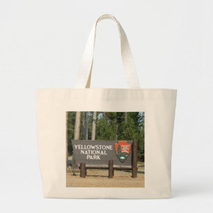 Bolsa Tote Grande Parque nacional de Yellowstone, sinal, Wyoming,