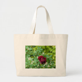 Bolsa Tote Grande parterre de fleurs au printemps