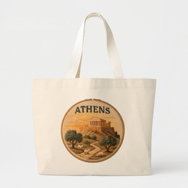 Bolsa Tote Grande Parthenon Acropolis (Frente)